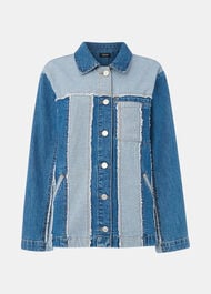 Denim Vertical Stripe Jacket