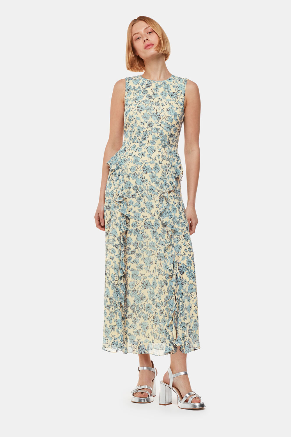 Blue Shaded Floral Nellie Dress