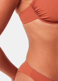 The Longing Ruched Underwired Bikini Top