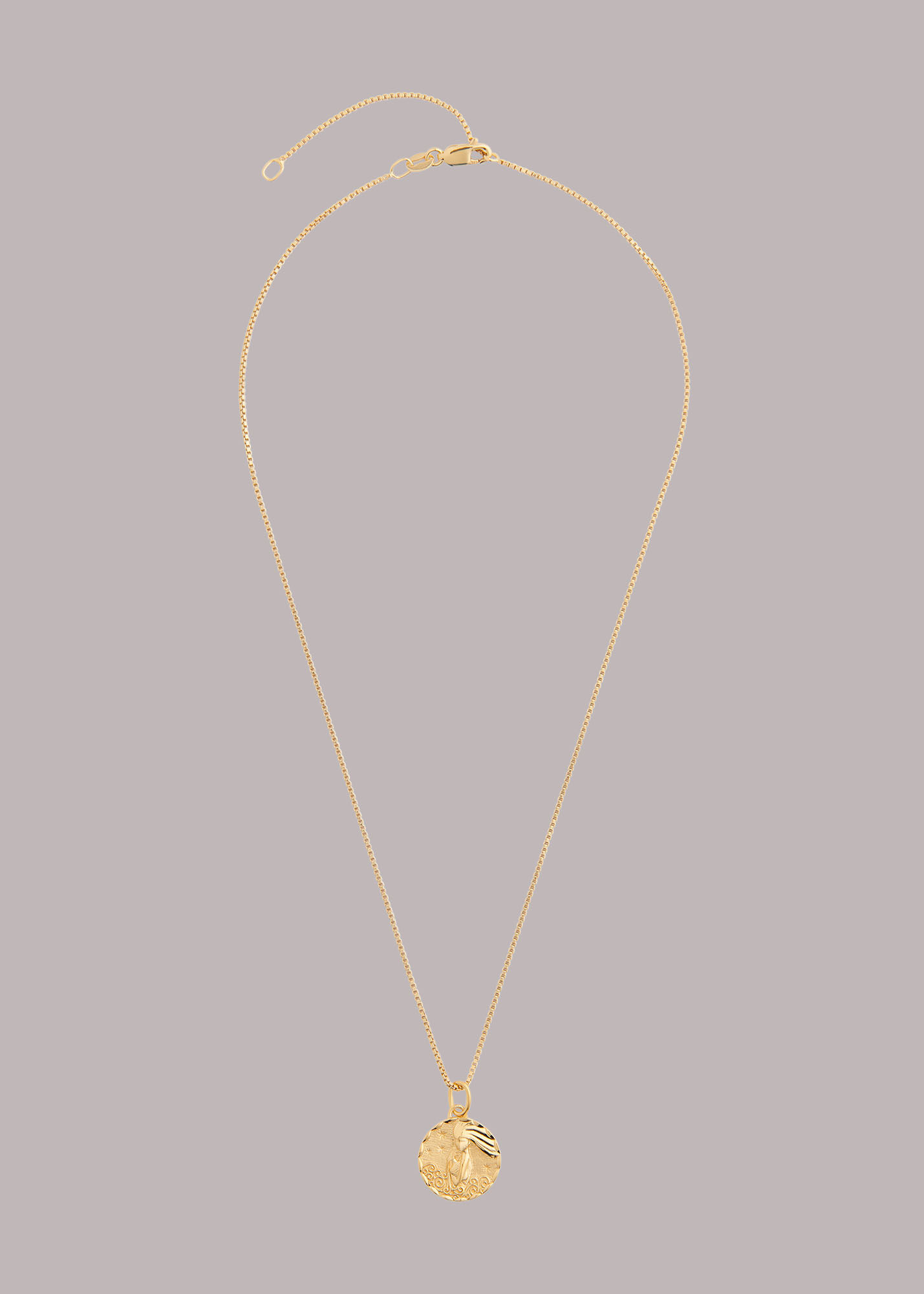 Aquarius necklace cheap real gold