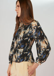 Storm Floral Silk Blouse