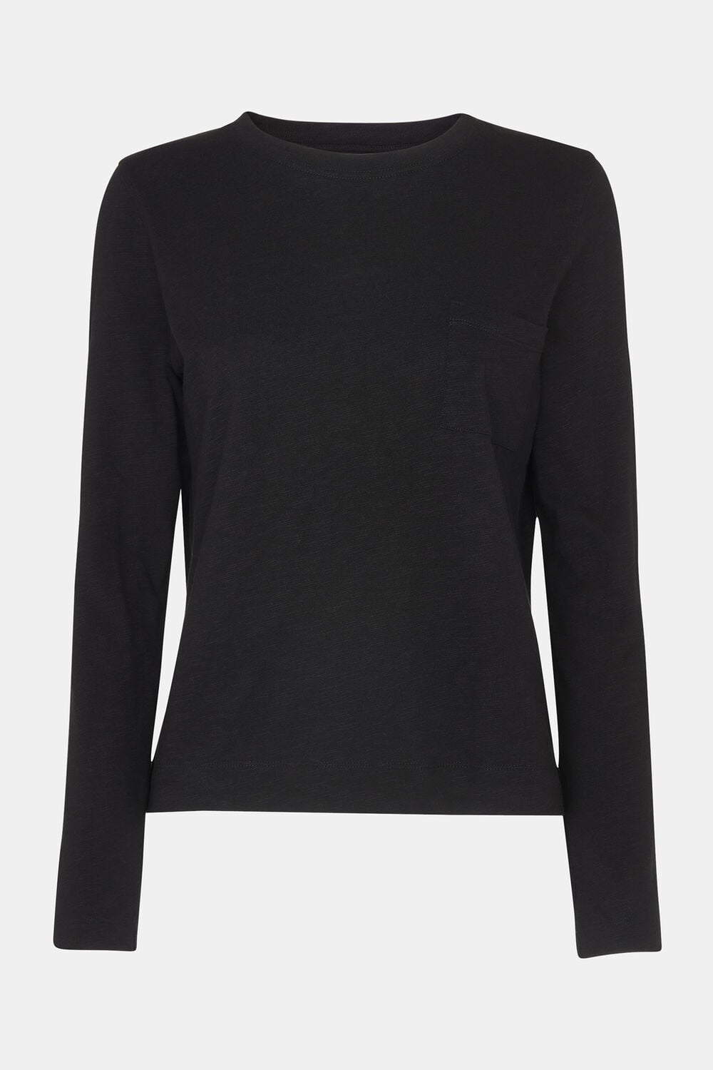 Crew Neck Pocket Top