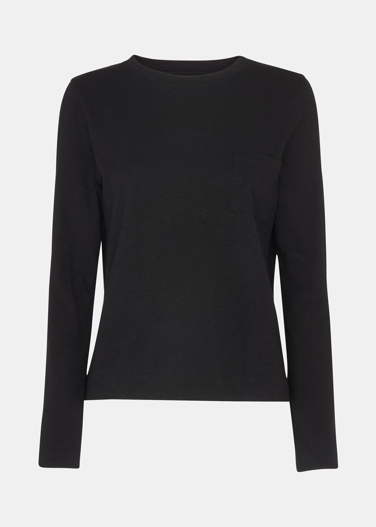 Crew Neck Pocket Top