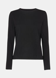 Crew Neck Pocket Top