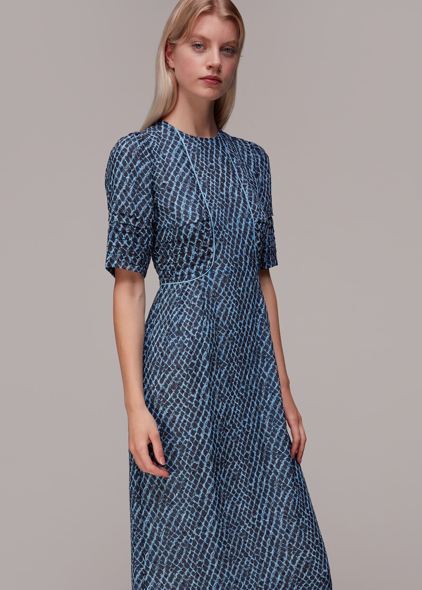 PHOEBE GEO PRINT SHIRT DRESS main image 1