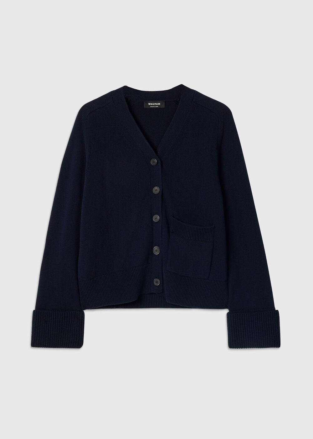 Cotton Pocket Detail Cardigan