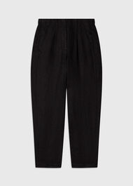 Linen Barrel Leg Trouser