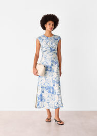 Rome Print Midi Dress