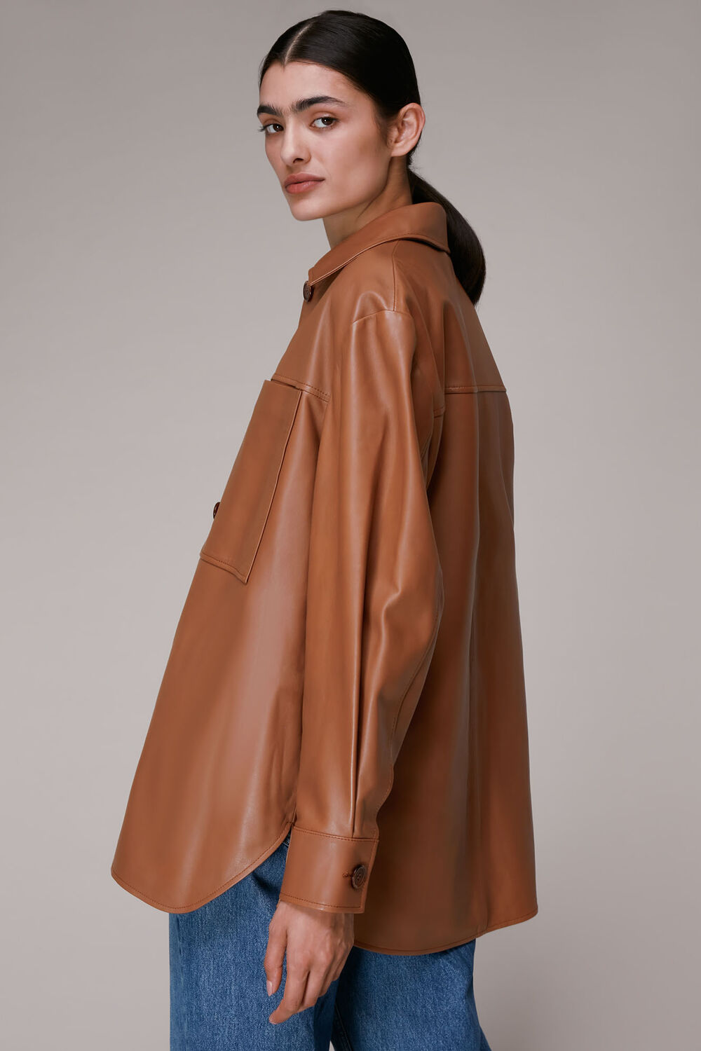 Cady Leather Pocket Overshirt