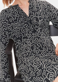 Chain Print Flippy Dress