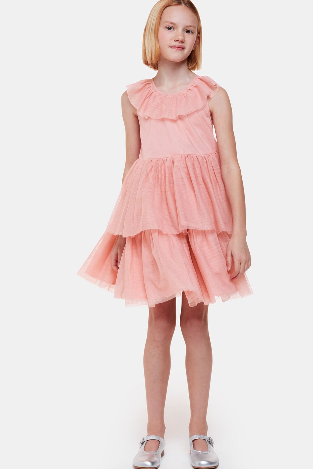 Tilda Tulle Frill Sleeve Dress