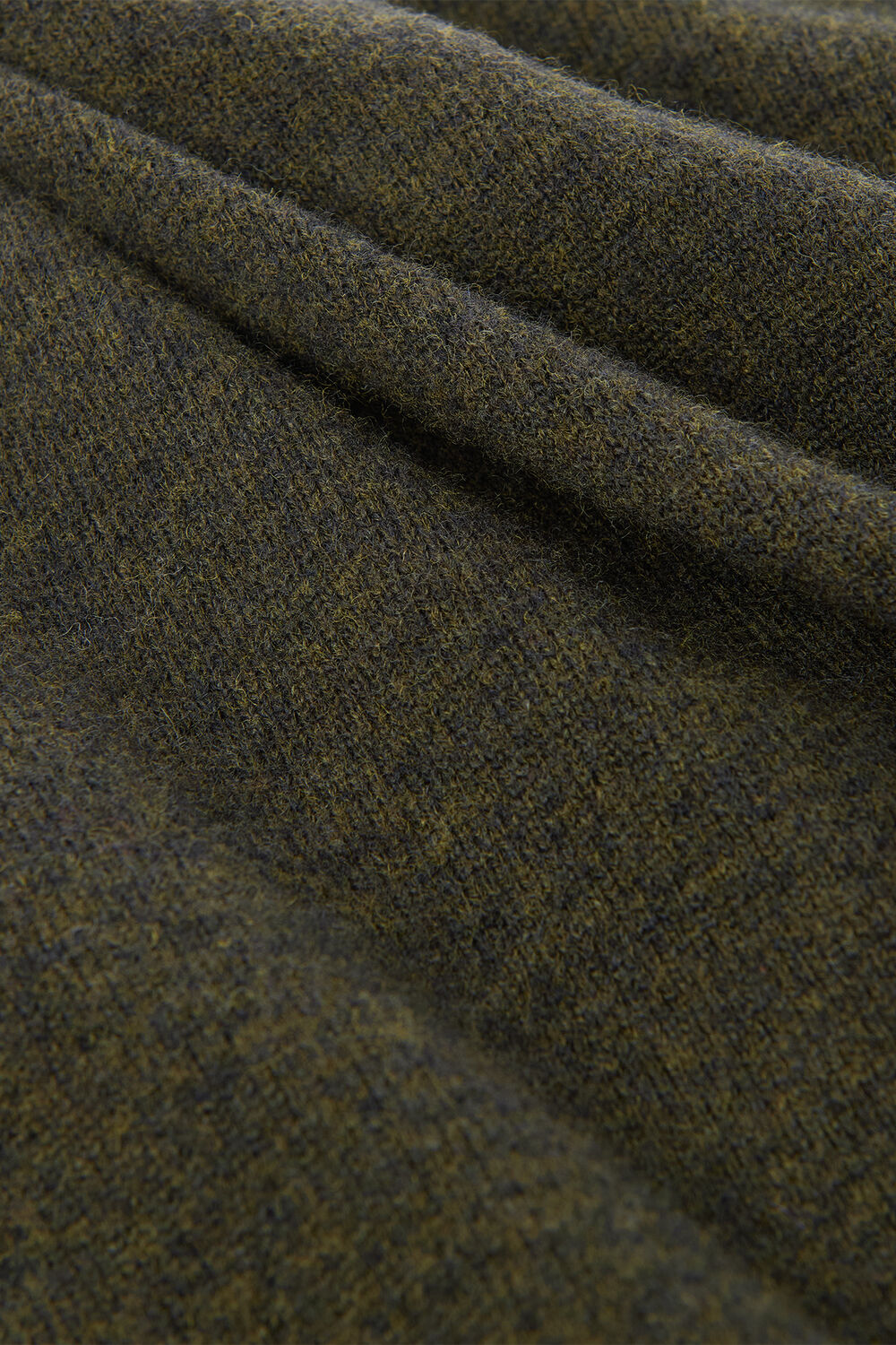 Khaki Military Crew Neck Cardigan