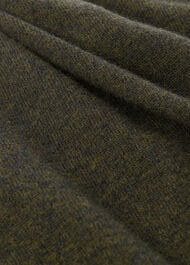 Military Crew Neck Cardigan