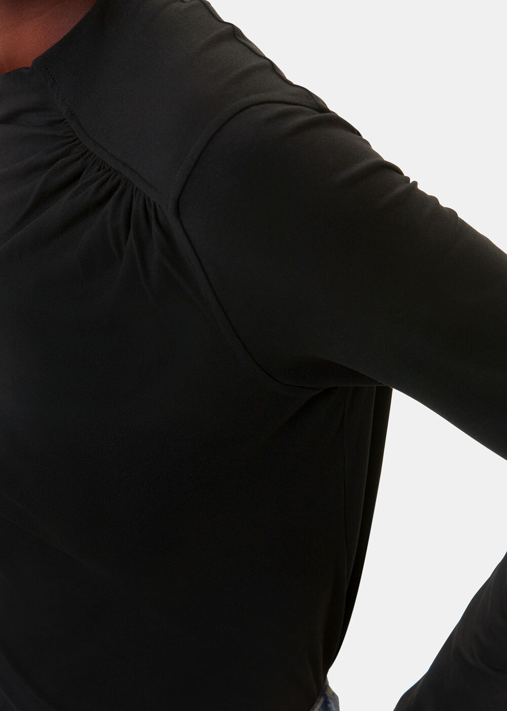 Ruched Front Detail Jersey Top