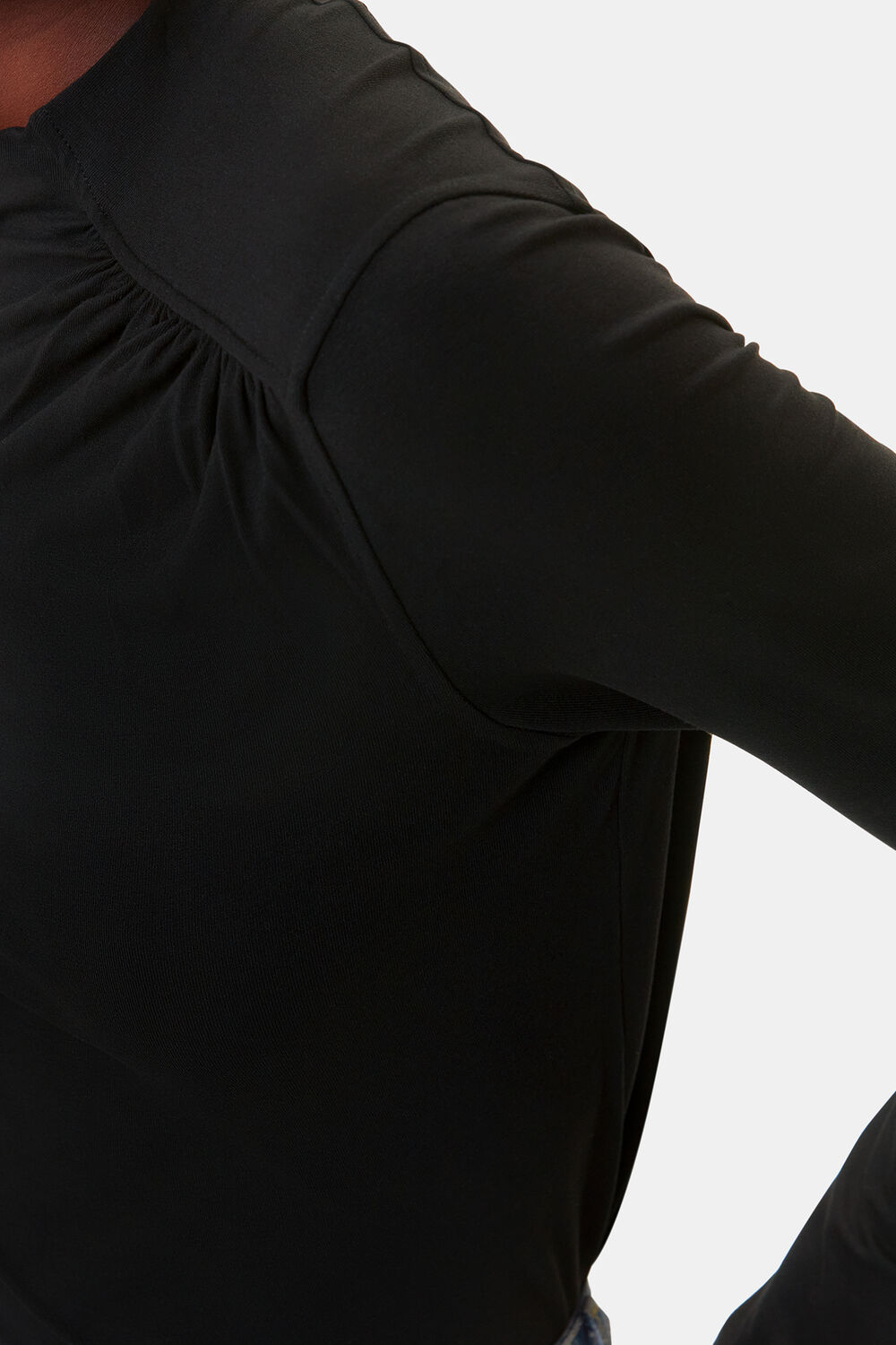 Ruched Front Detail Jersey Top
