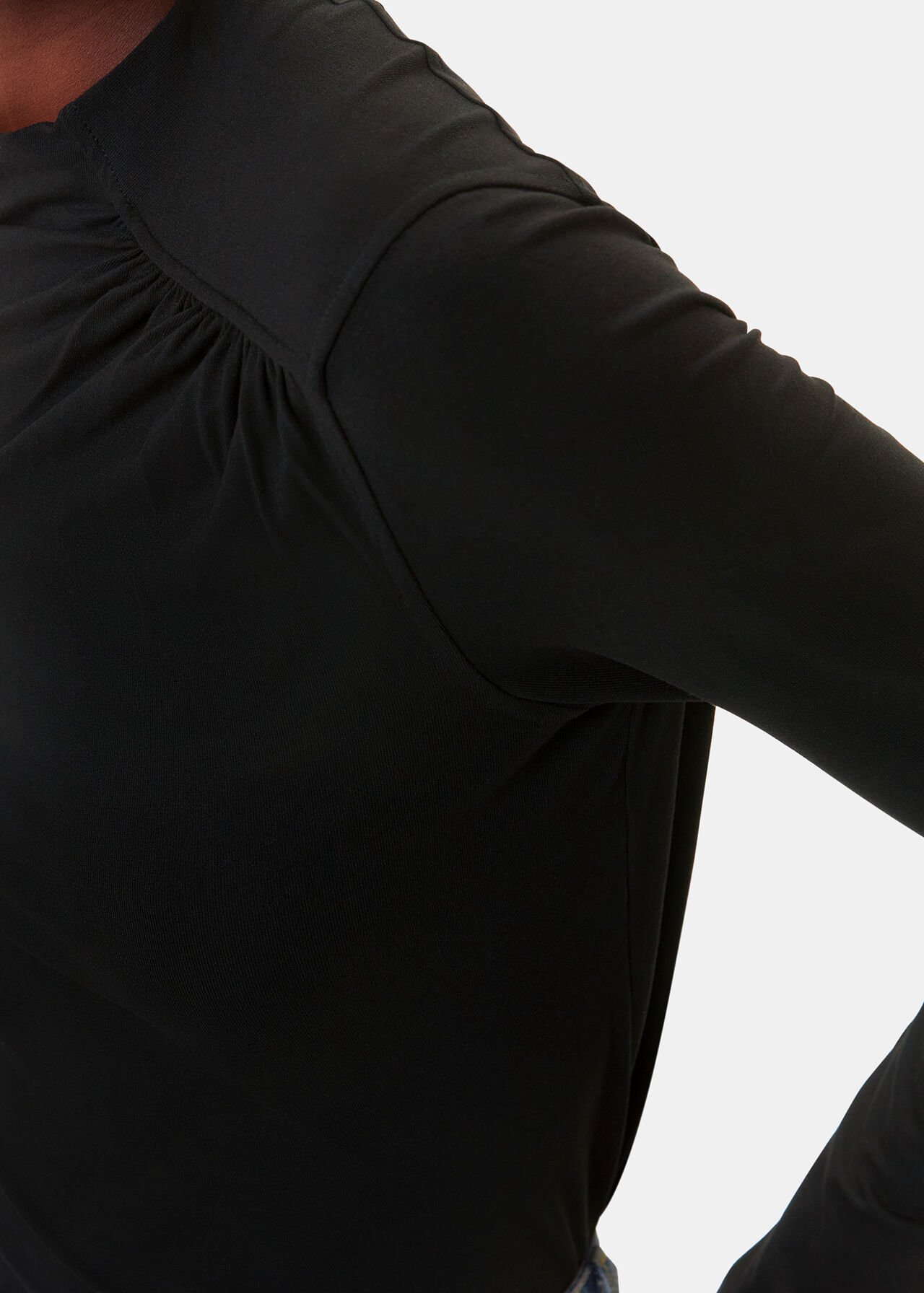 Ruched Front Detail Jersey Top