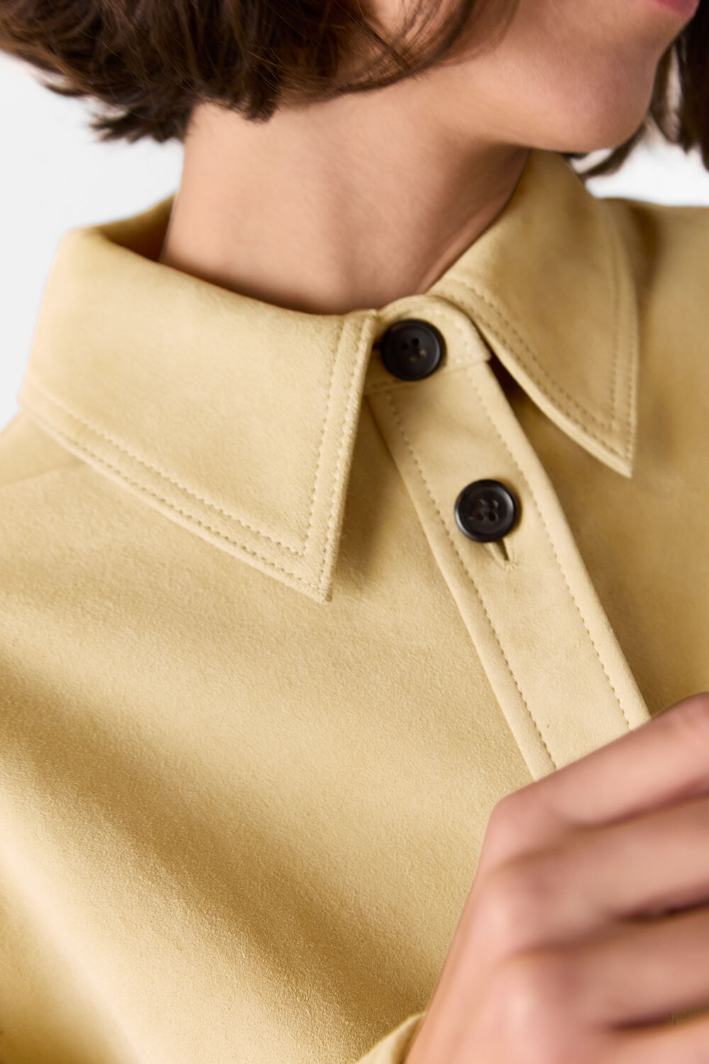 Sam Suede Leather Overshirt