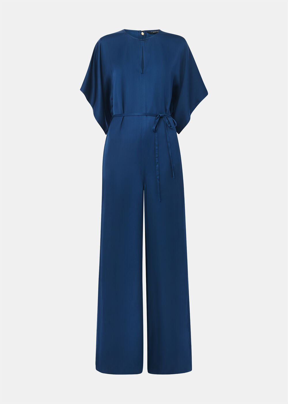 Satin Short Sleeve Jumpsuit