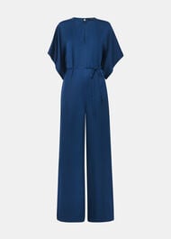 Satin Short Sleeve Jumpsuit