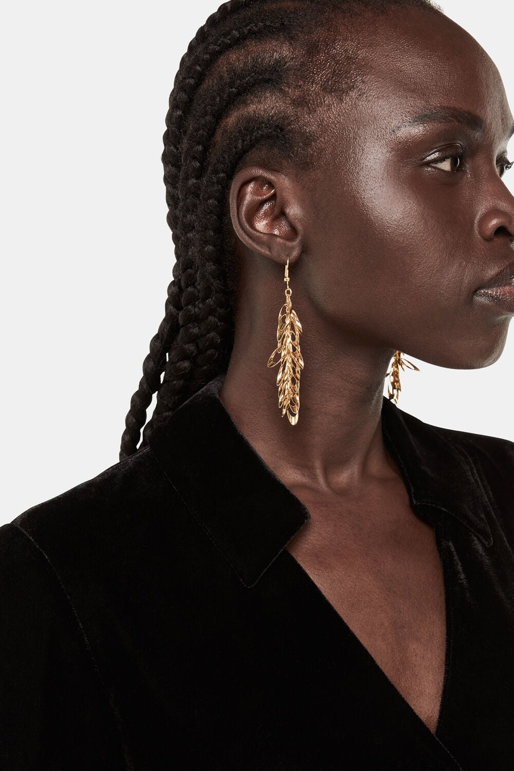 Feather Drop Earring