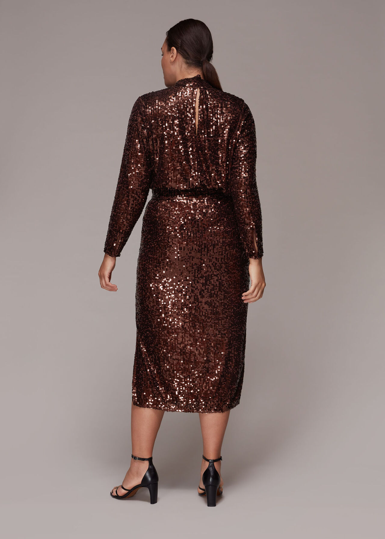 Sequin Column Skirt