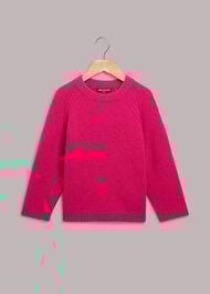 Textured Crew Neck Sweater