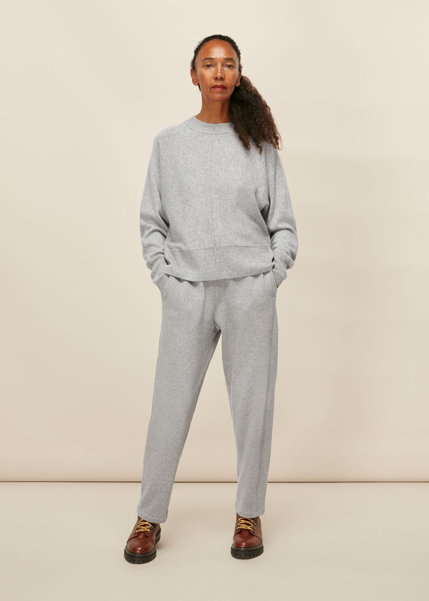 Grey Cashmere Dolman Knit WHISTLES