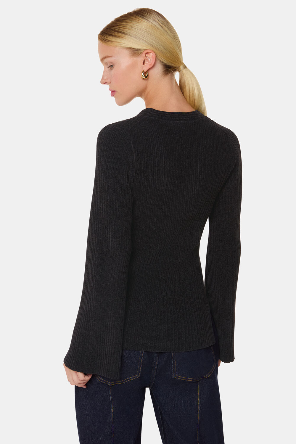 Chenille V Neck Knit