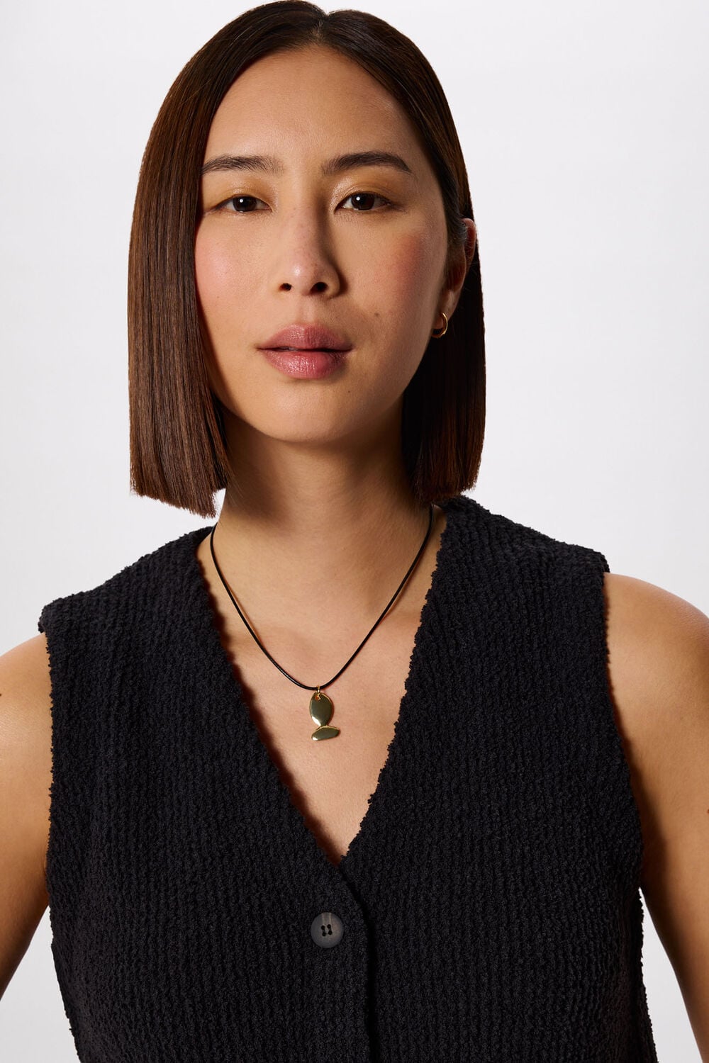 Gold Fish Cord Necklace