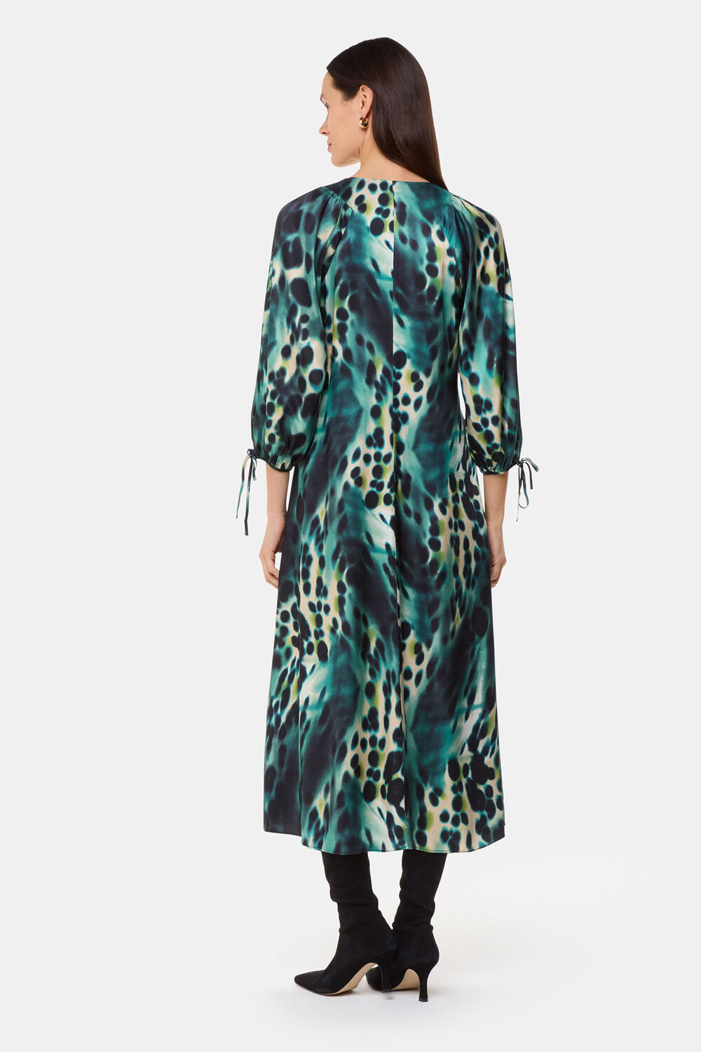Misty Leopard Print Dress