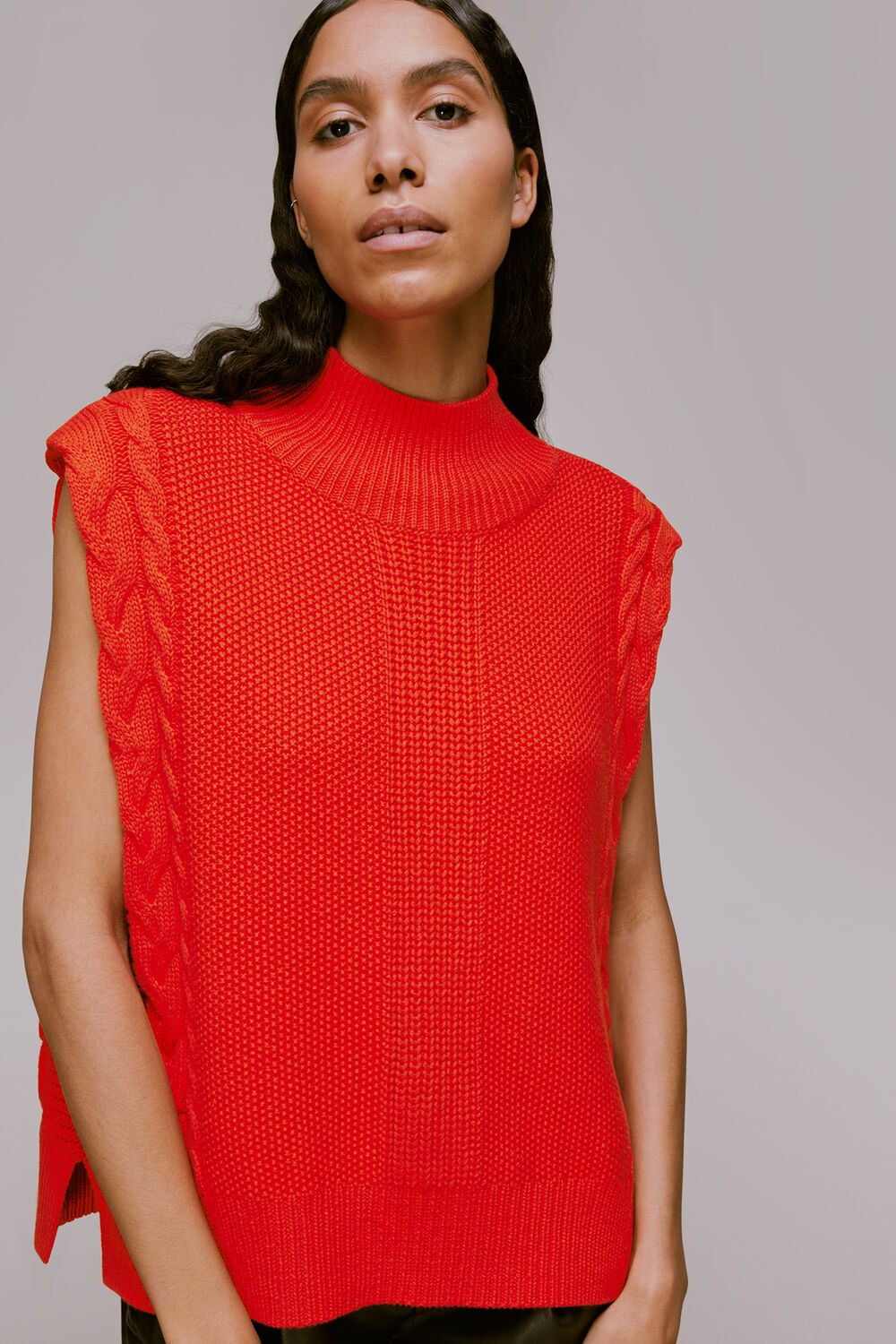 Sleeveless Cable Tank