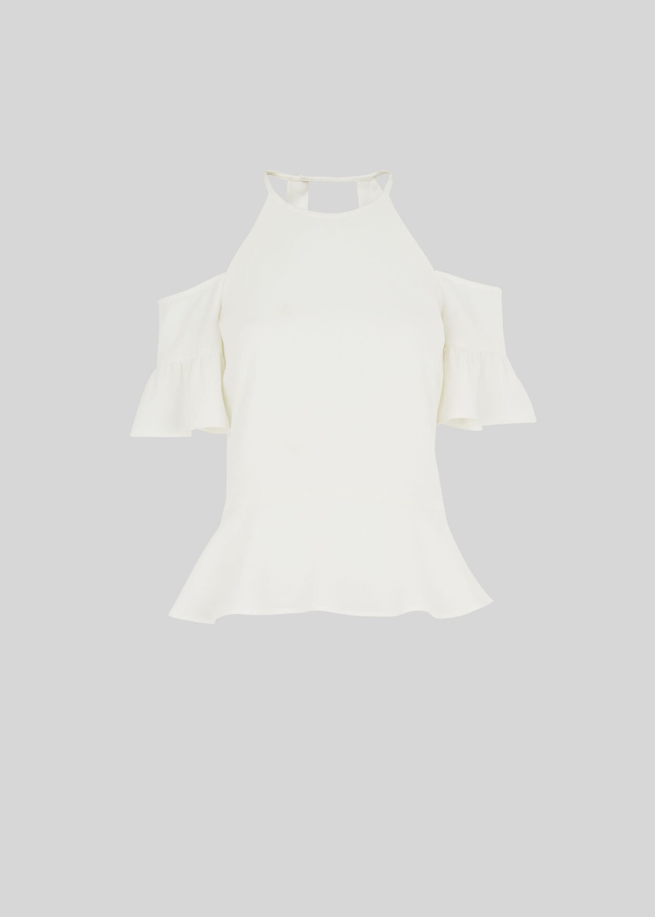 Adele Cold Shoulder Top Ivory