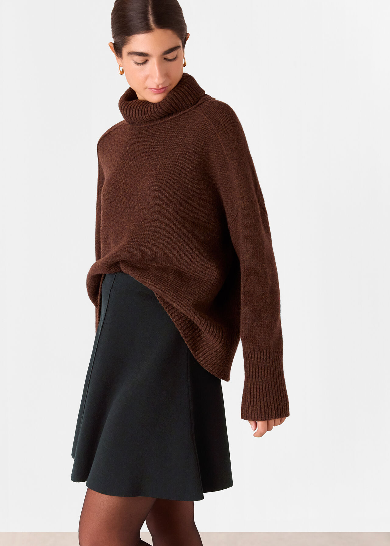 Whistles Flippy knitted Mini Skirt Whistles Flippy knitted Mini Skirt