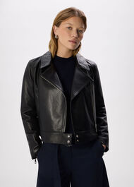 Clean Zip Leather Jacket