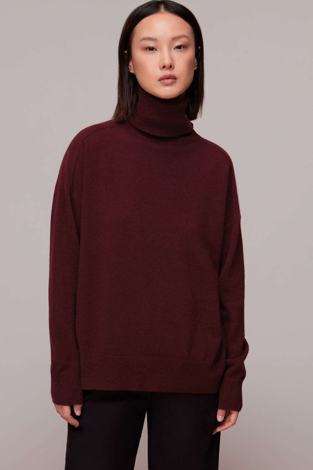 Cashmere Roll Neck Knit