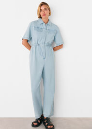 Short Sleeve Utility Jumpsuit