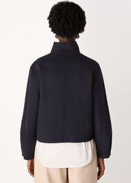 Funnel Neck Double Face Jacket