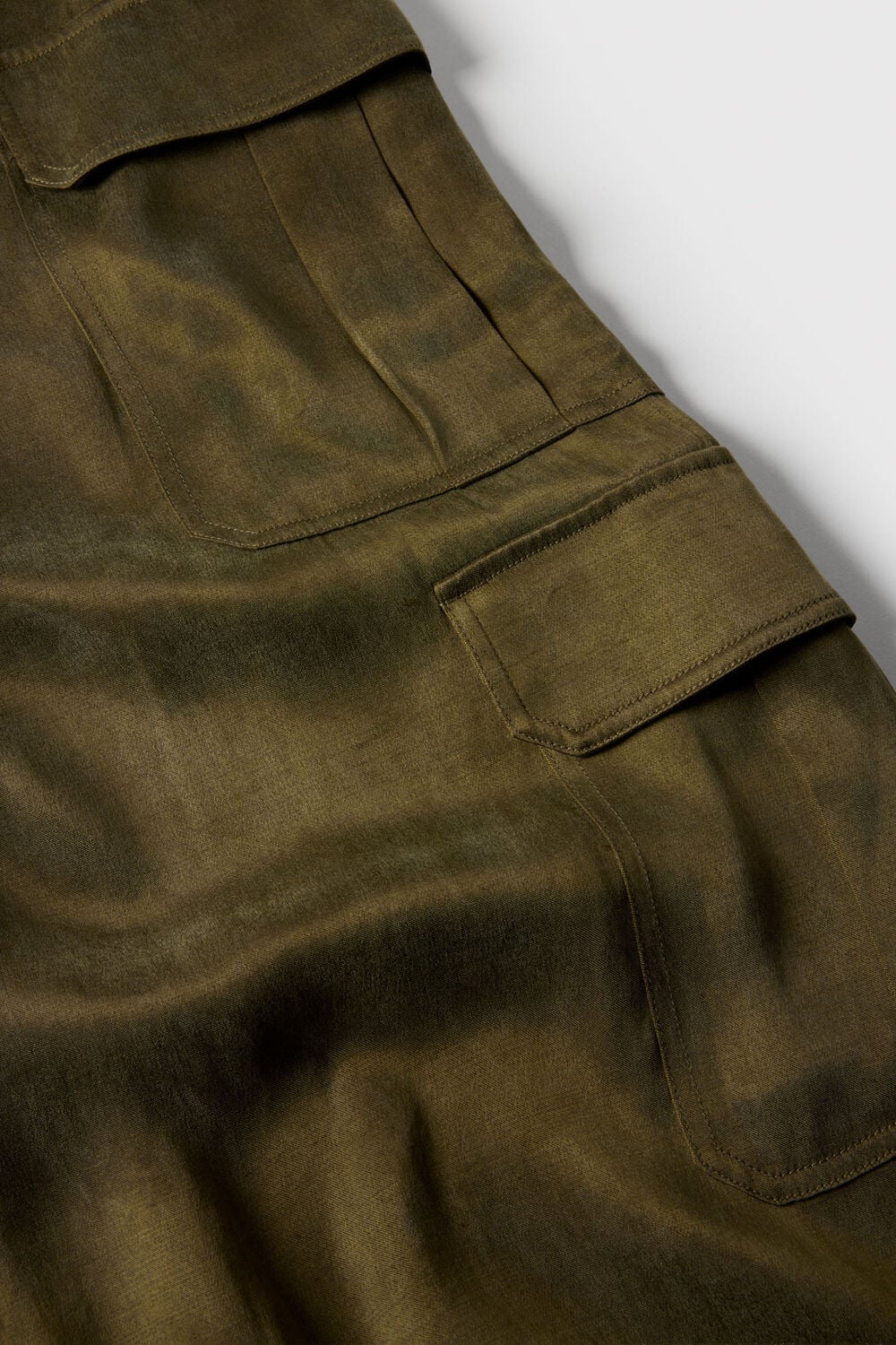 Khaki Fluid Cargo Trouser