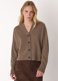 Cashmere Button Cardigan