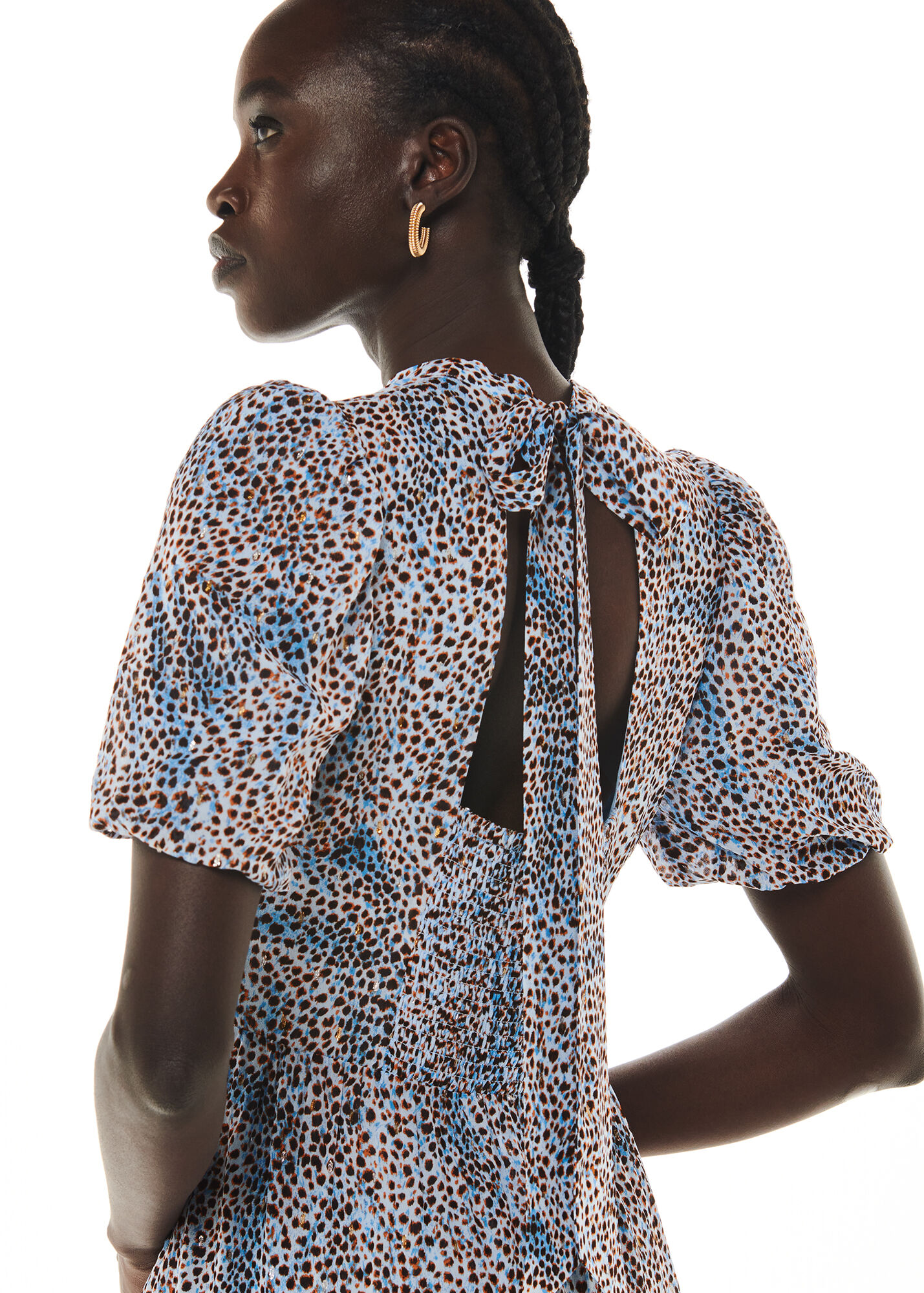 White Skulls Black High-low Dress - Blair main image 0
