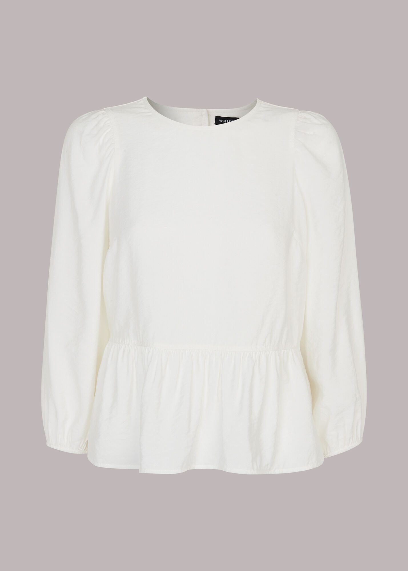 Off white peplum top top