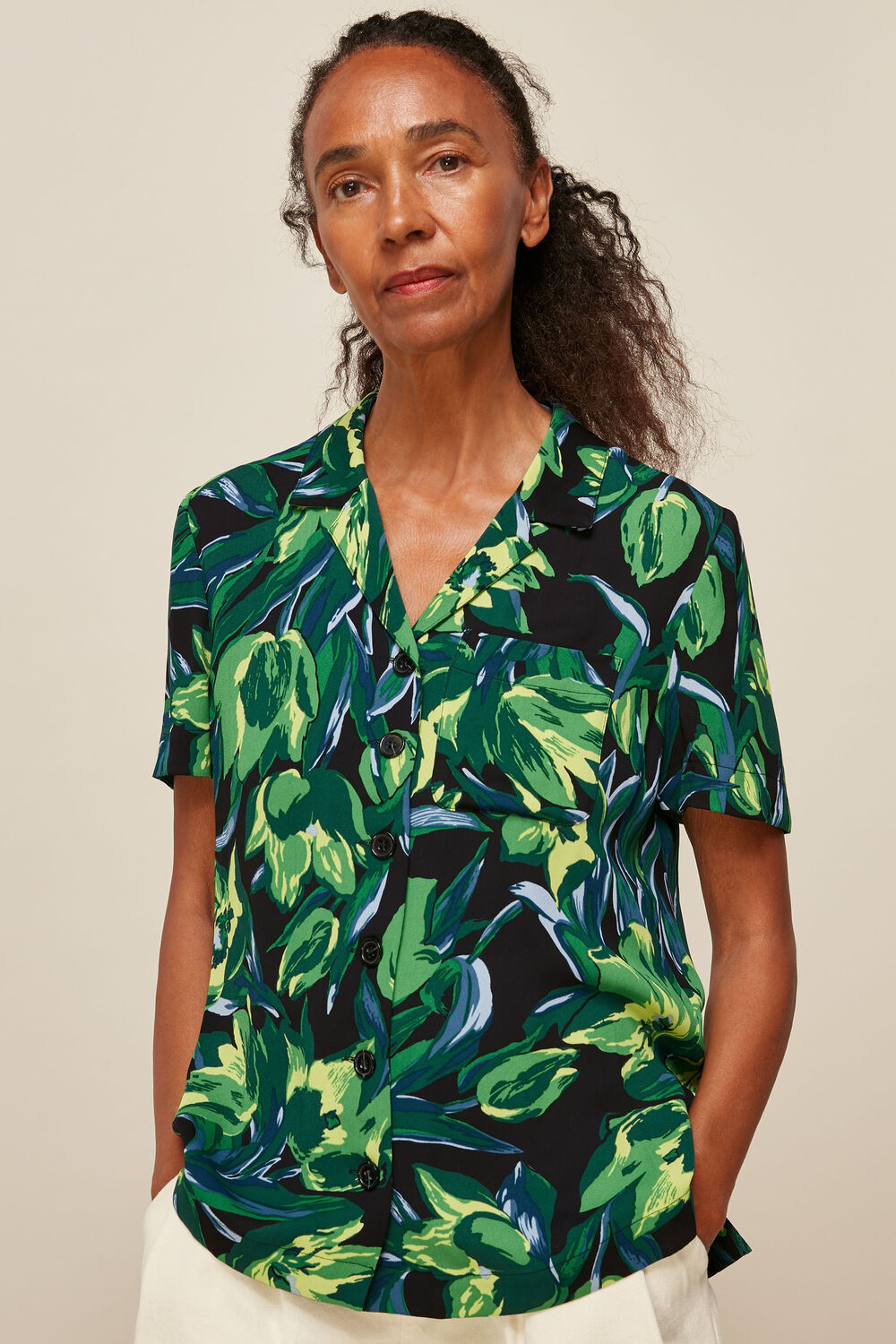 Multicolour Tulip Print Shirt