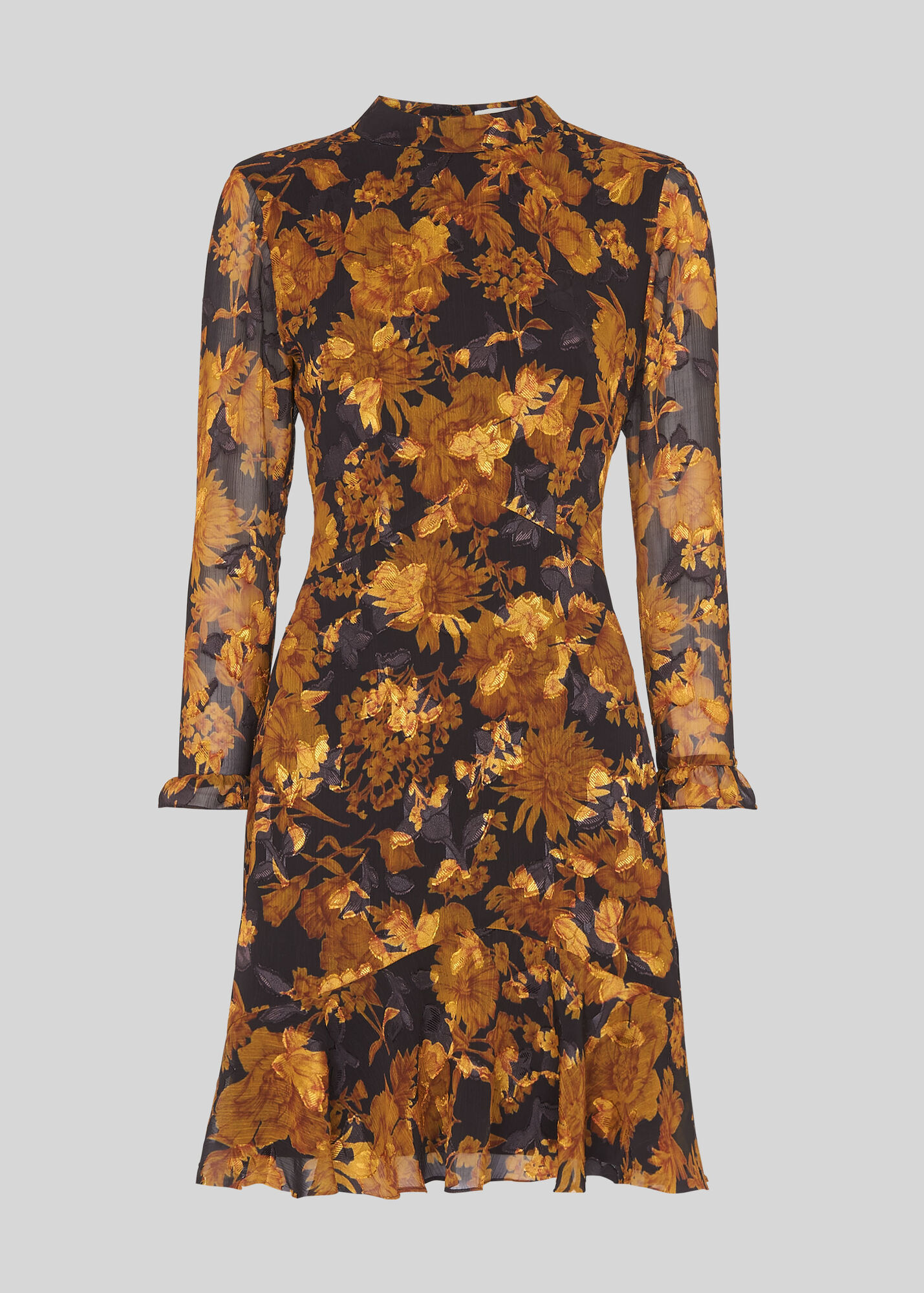 Yellow/Multi Eleanor Dress WHISTLES