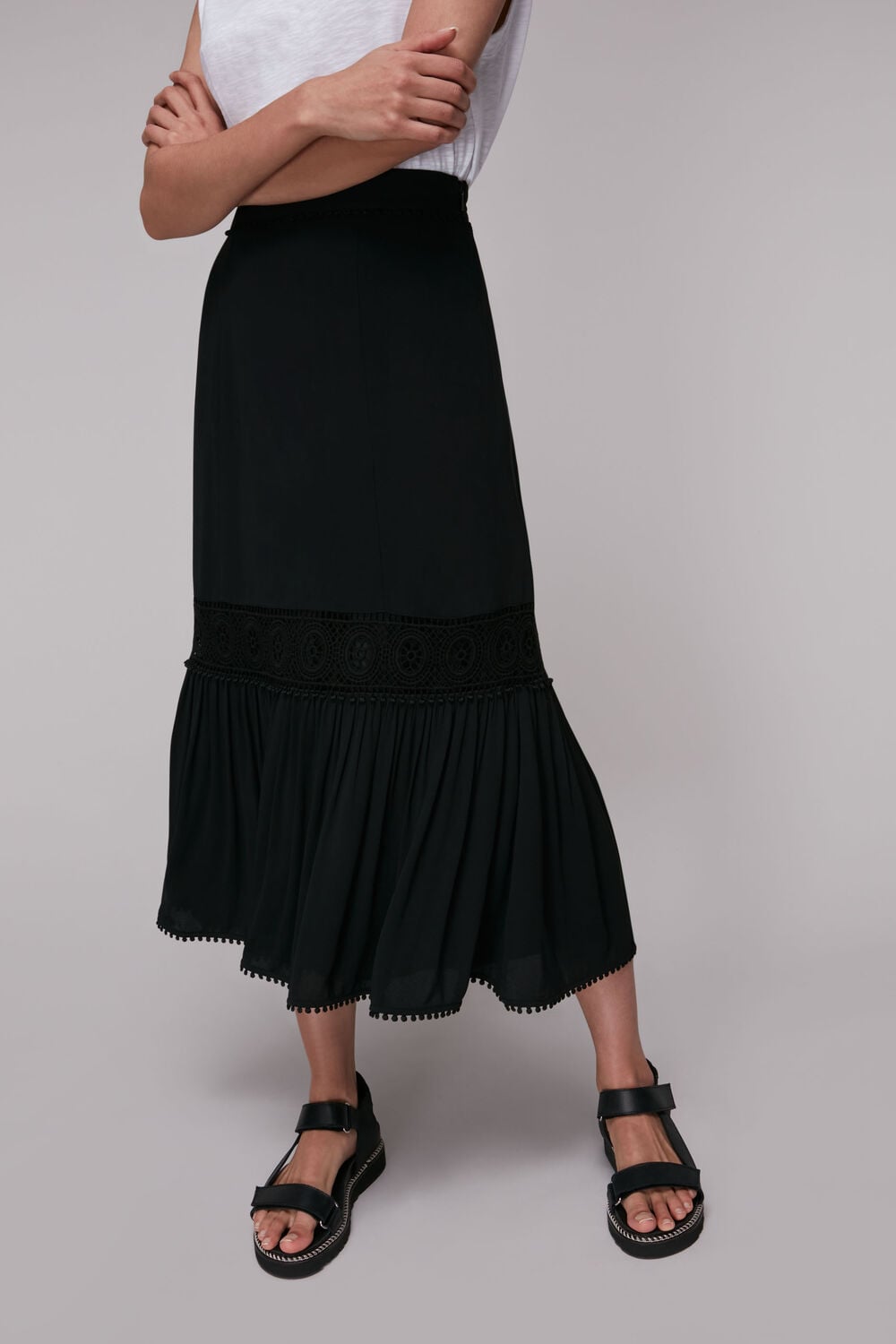 Ada Crochet Detail Skirt
