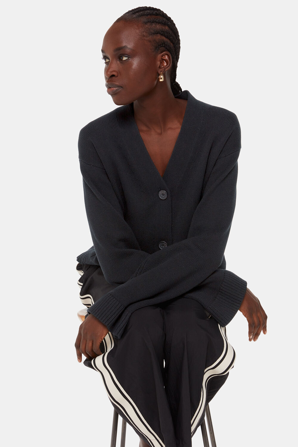 Nina Button Front Cardigan
