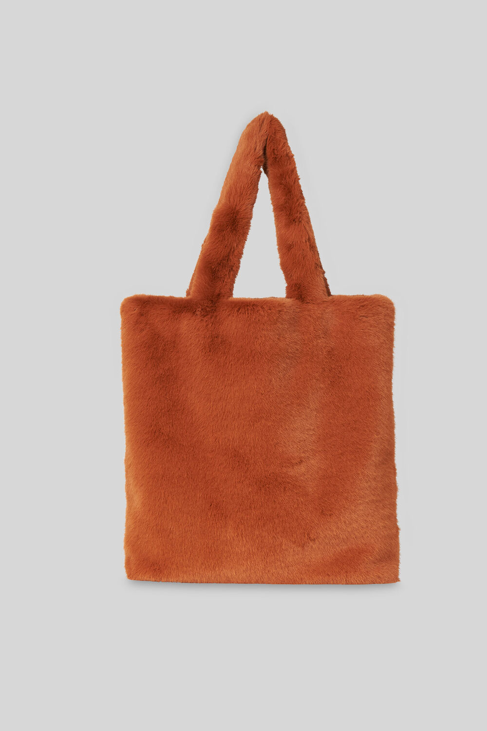 Hattie Faux Fur Tote Brown