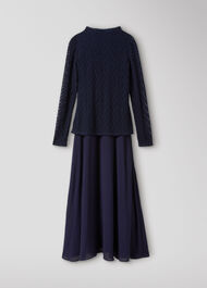 Textured Drop Waist Dress