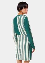 Vertical Stripe Knitted Skirt