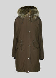 Cleo Casual Parka Khaki