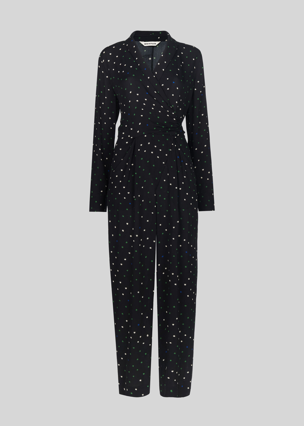 Star Print Jumpsuit Black/Multi